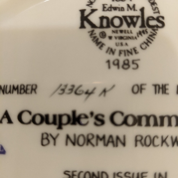 Norman Rockwell Collectors Plate - Picture 6 of 7